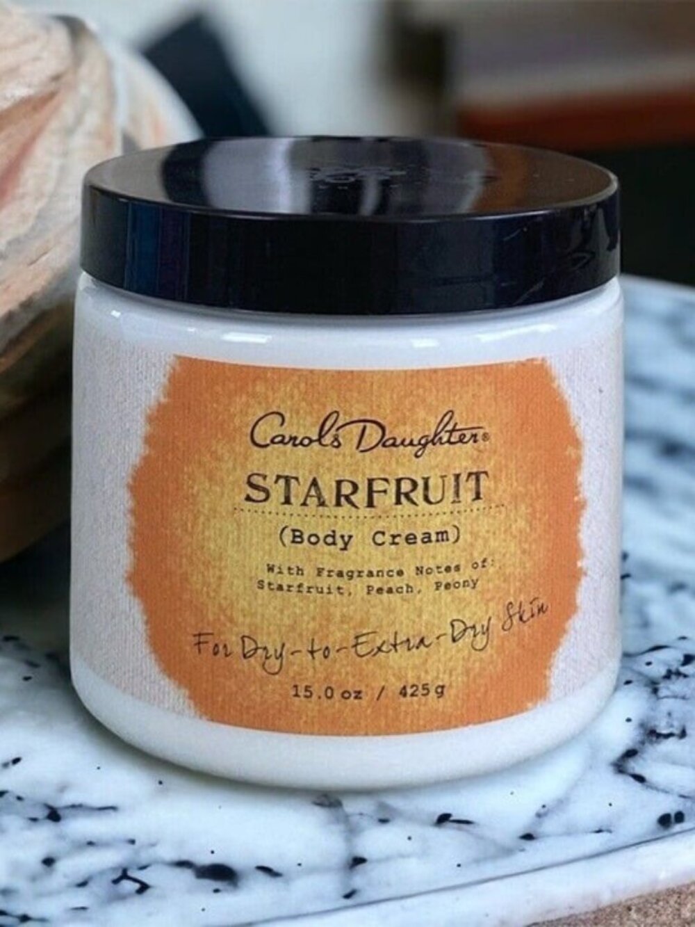 CAROL'S DAUGHTER STARFRUIT BODY CREAM For Dry to Extra Dry Skin 15 OZ